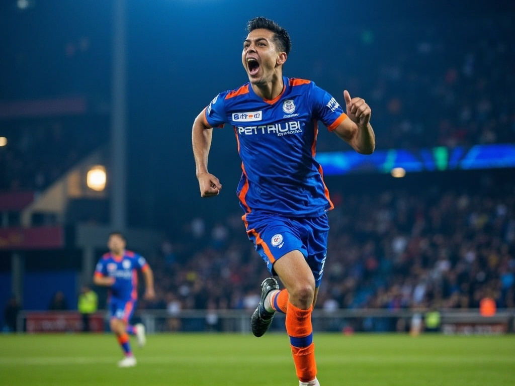 Indian Super League ISL football match celebration